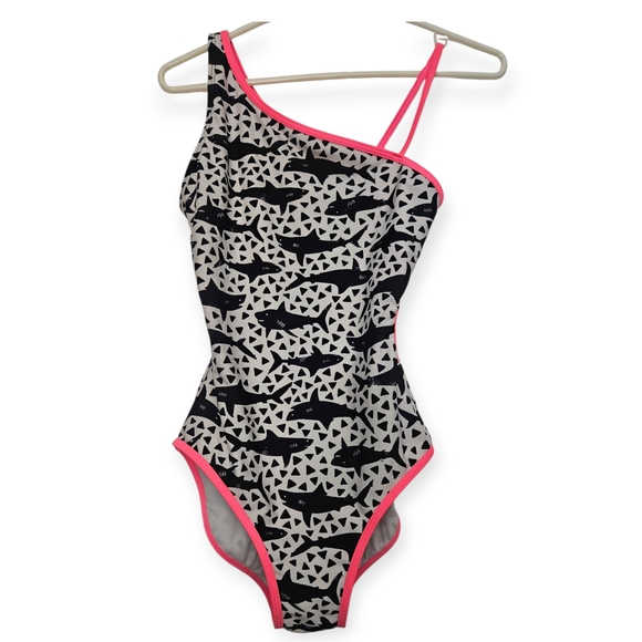 One-piece Swimsuit With Shark Print By Art Class Girls XL - Picture 1 of 5